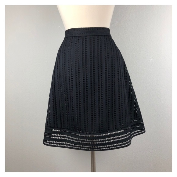J. Crew Dresses & Skirts - J. CREW STRIPE EYELET SKIRT NWOT